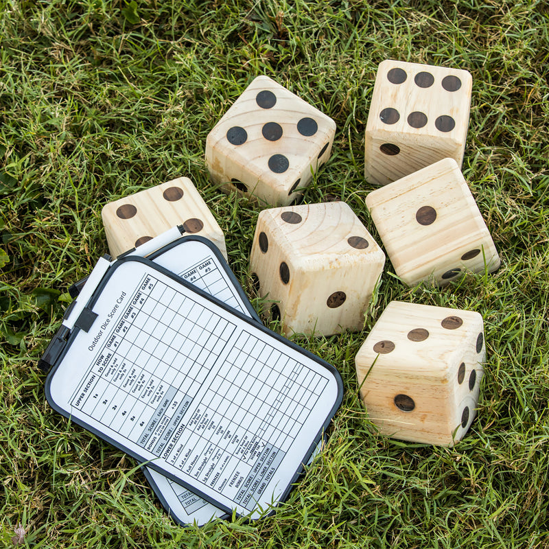 Triumph Giant Wooden Lawn Dice