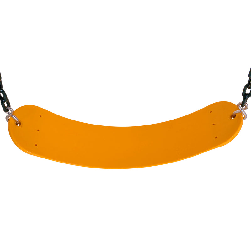 Jack and June Belt Swing - 80" Chains - Yellow - Playset Swing