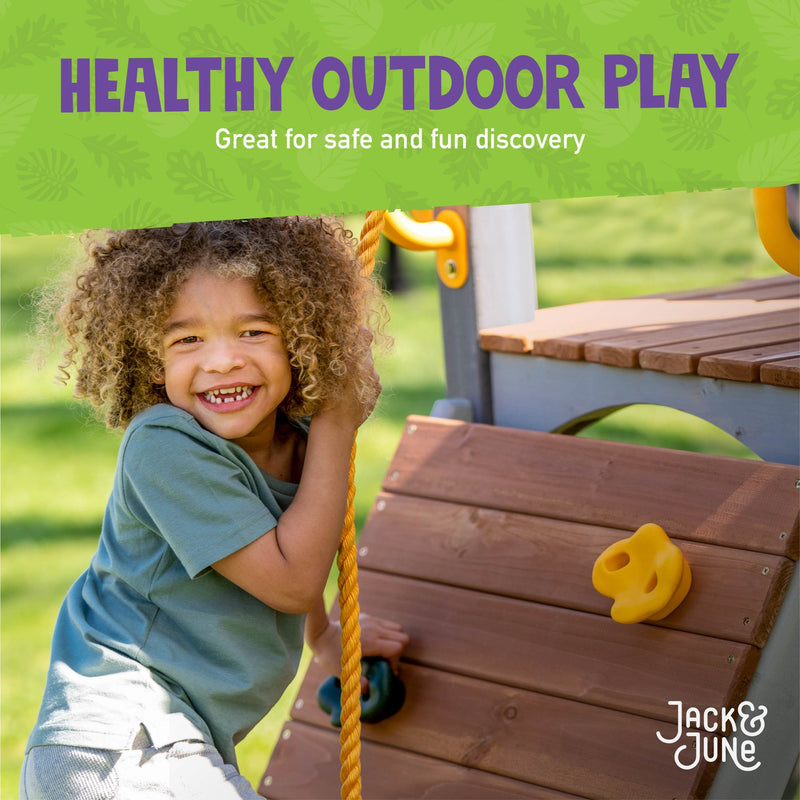 jack and june haven playset kids rope