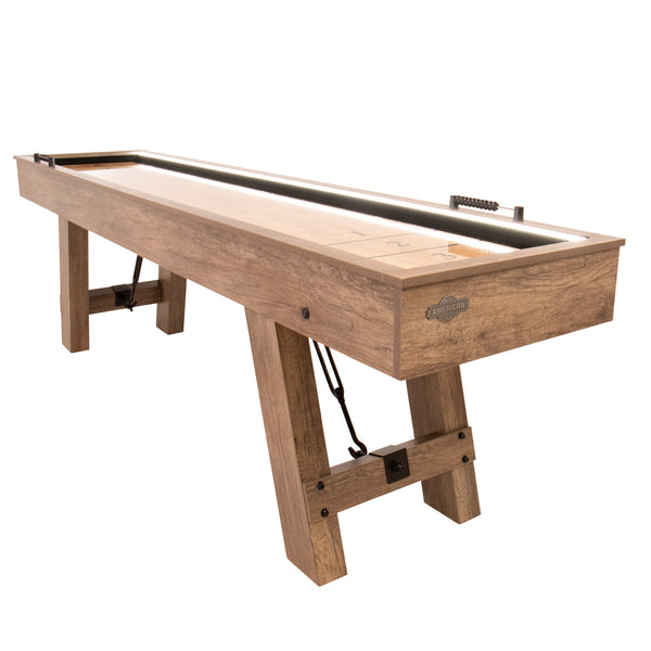 Brookdale 9’ LED Light Up Shuffleboard Table
