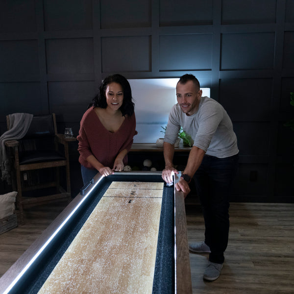 Brookdale 9’ LED Light Up Shuffleboard Table
