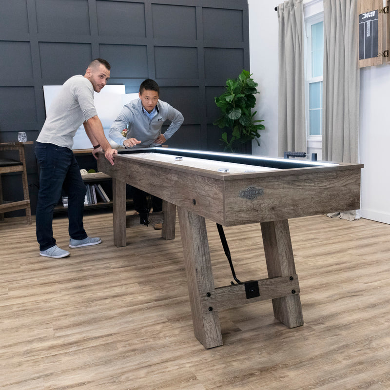 Brookdale 9’ LED Light Up Shuffleboard Table