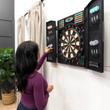 Titanium 5400 Electronic Dartboard with Integrated Cabinet