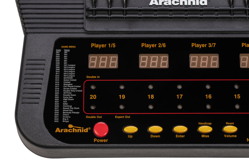 Arachnid Cricket Pro 650 Tournament-Quality Electronic Dartboard