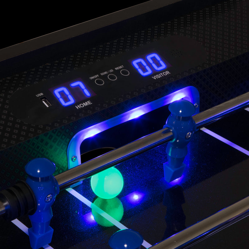 Azure 56" LED Light Up Foosball Table