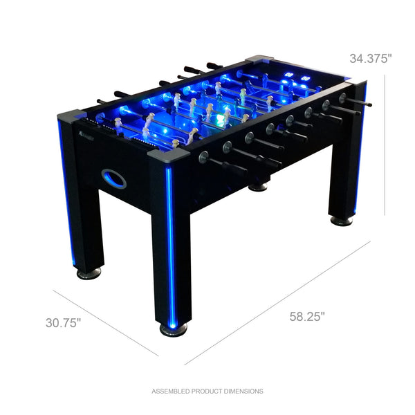 Azure 56" LED Light Up Foosball Table