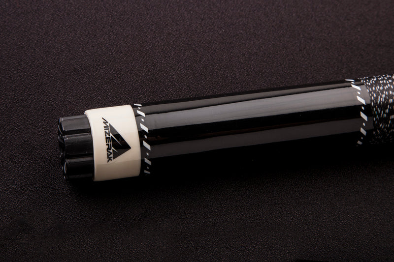 57" Two-Piece Hardwood Cue - Black