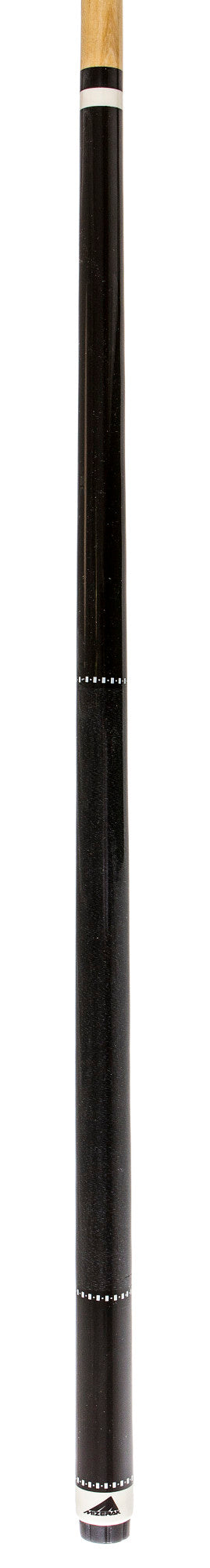 57" Two-Piece Hardwood Cue - Black