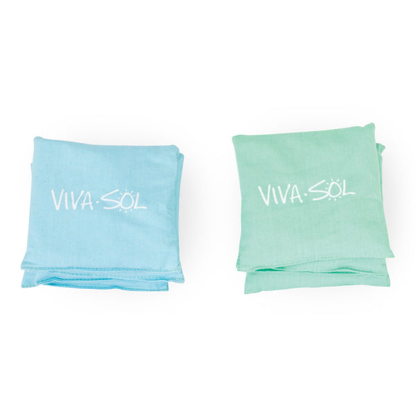 Viva Sol Premium Replacement Bean Bags Set Includes Eight Weather-Proof Canvas Bean Bags