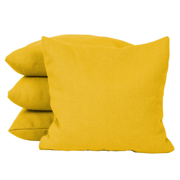 Victory Tailgate 4 Yellow Solid Color Regulation Corn Filled Cornhole Bags_1