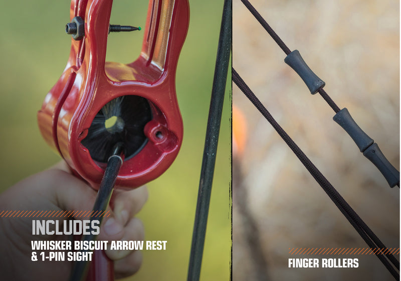 Bear Archery Flash Youth Traditional Bow Set - Red Youth Bow