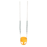 Jack and June Full Bucket Toddler Swing - 50" Chains - Yellow Toddler Playset Swing