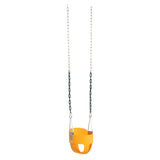 Jack and June Full Bucket Toddler Swing - 50" Chains - Yellow Toddler Playset Swing