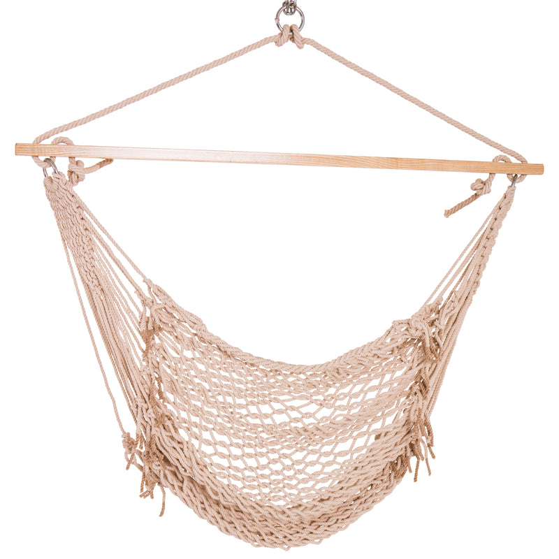 Jack and June Hand-Woven Adult Hammock Swing - Playset Swing Attachment