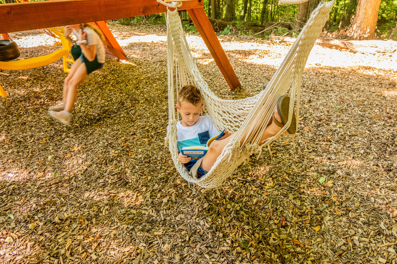 Jack and June Hand-Woven Adult Hammock Swing - Playset Swing Attachment