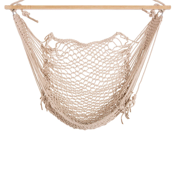 Jack and June Hand-Woven Adult Hammock Swing - Playset Swing Attachment