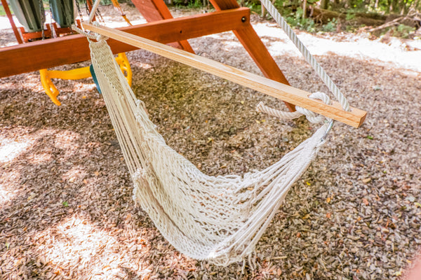 Jack and June Hand-Woven Adult Hammock Swing - Playset Swing Attachment