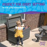 Jack and June Toy Chest- Perfect for Every Sitting Neutral Gray Textured Stain