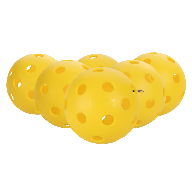 ONIX Fuse Indoor Pickleball Balls (6 Pack)