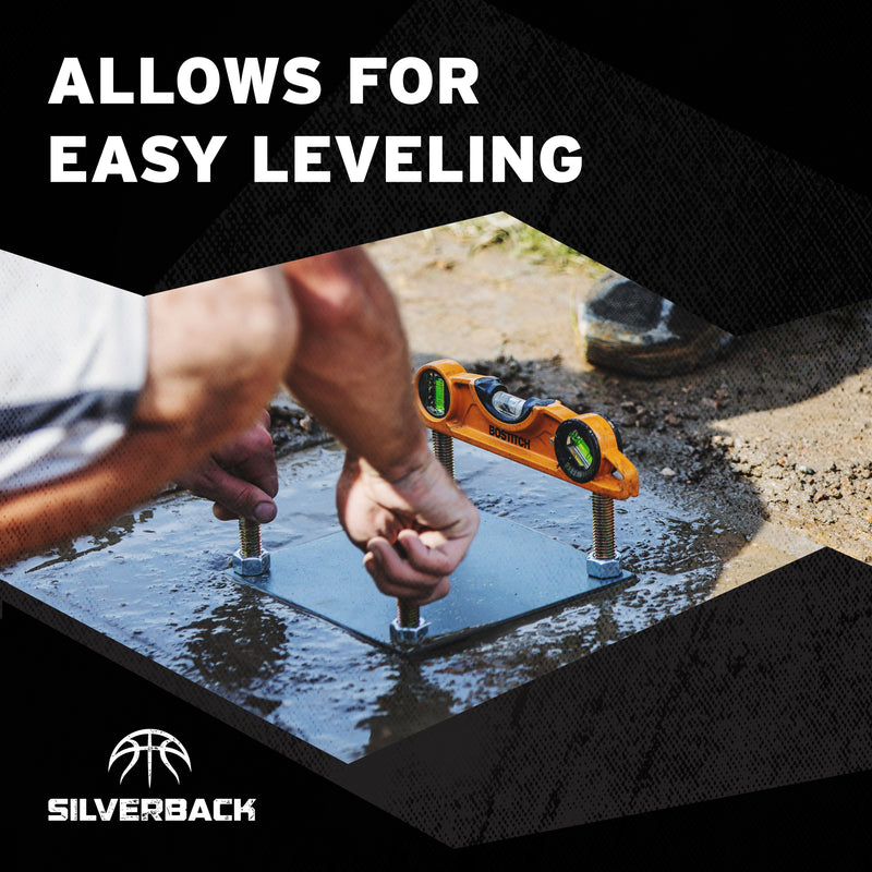 Silverback 7" Basketball Anchor Kit - Basketball Goal Anchor - Allows for Easy Leveling